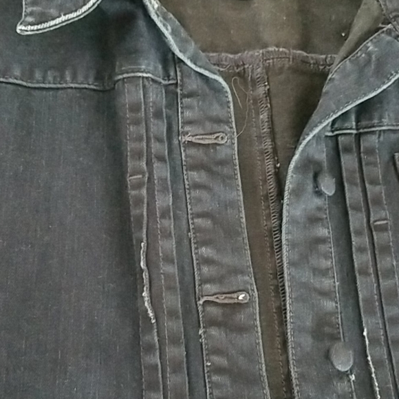 Gap navy blue button up denim jacket - Picture 3 of 10